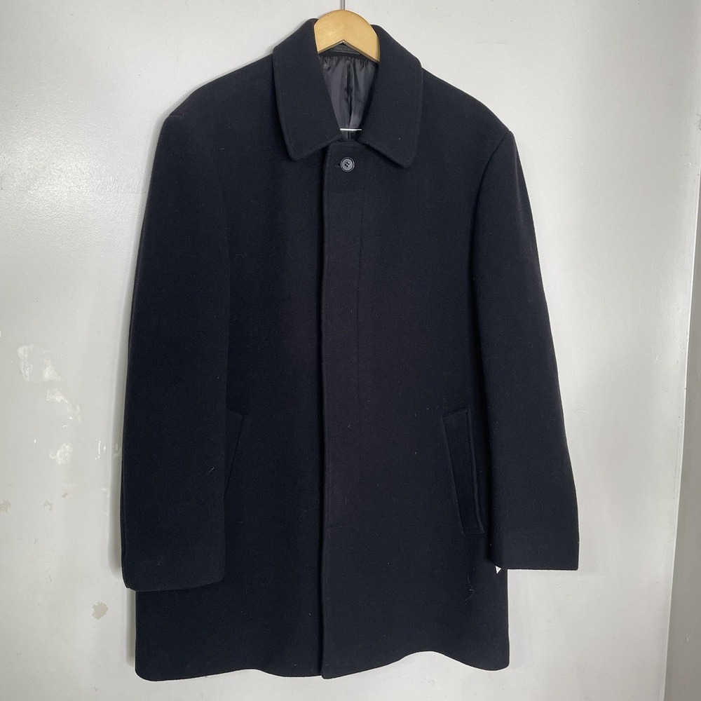 Joseph Abboud Cashmere Blend Modern Fit Topcoat Men's Size 44R
